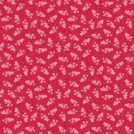 Makower Sweet Things Red Tone on Tone Flower Pot Print FQ