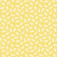 Makower Sweet Things Yellow Flower Pot Ditsy Print FQ