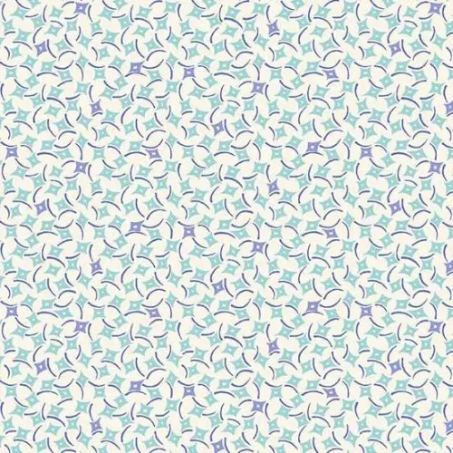 Makower Sweet Things Blue & Purple Square Print FQ