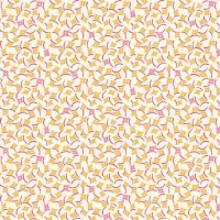Makower Sweet Things Orange & Pink Square Print FQ