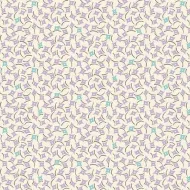 Makower Sweet Things Purple & Teal Square Print FQ