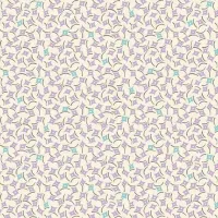 Makower Sweet Things Purple & Teal Square Print FQ