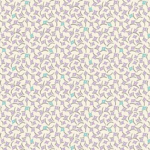 Makower Sweet Things Purple & Teal Square Print FQ