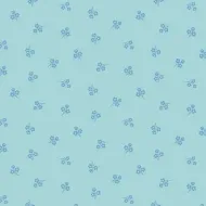 Makower Sweet Things Blue Tone on Tone Flower Sprig FQ