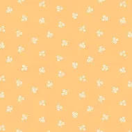 Makower Sweet Things Mustard Yellow Tone on Tone Flower Sprig Print FQ