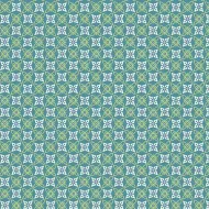 Makower Sweet Things Green & Purple Abstract Print FQ