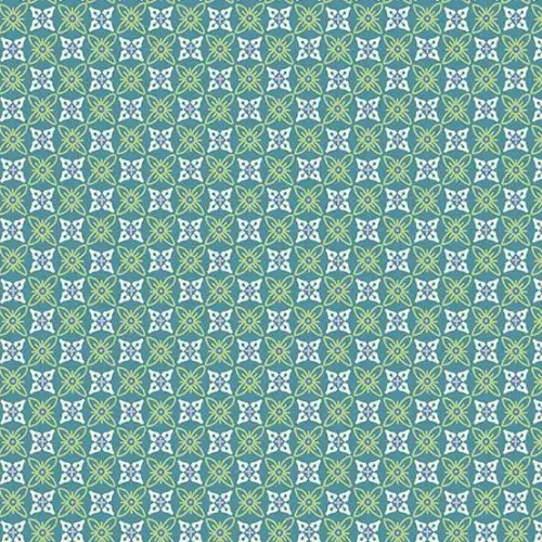 Makower Sweet Things Green & Purple Abstract Print FQ