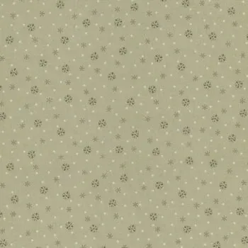 Henry Glass Simply Charming Green Ditsy Small Flower Head Print FQ