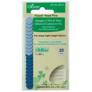 Clover Flower Head Fine Quilting Pins Pack of 20 